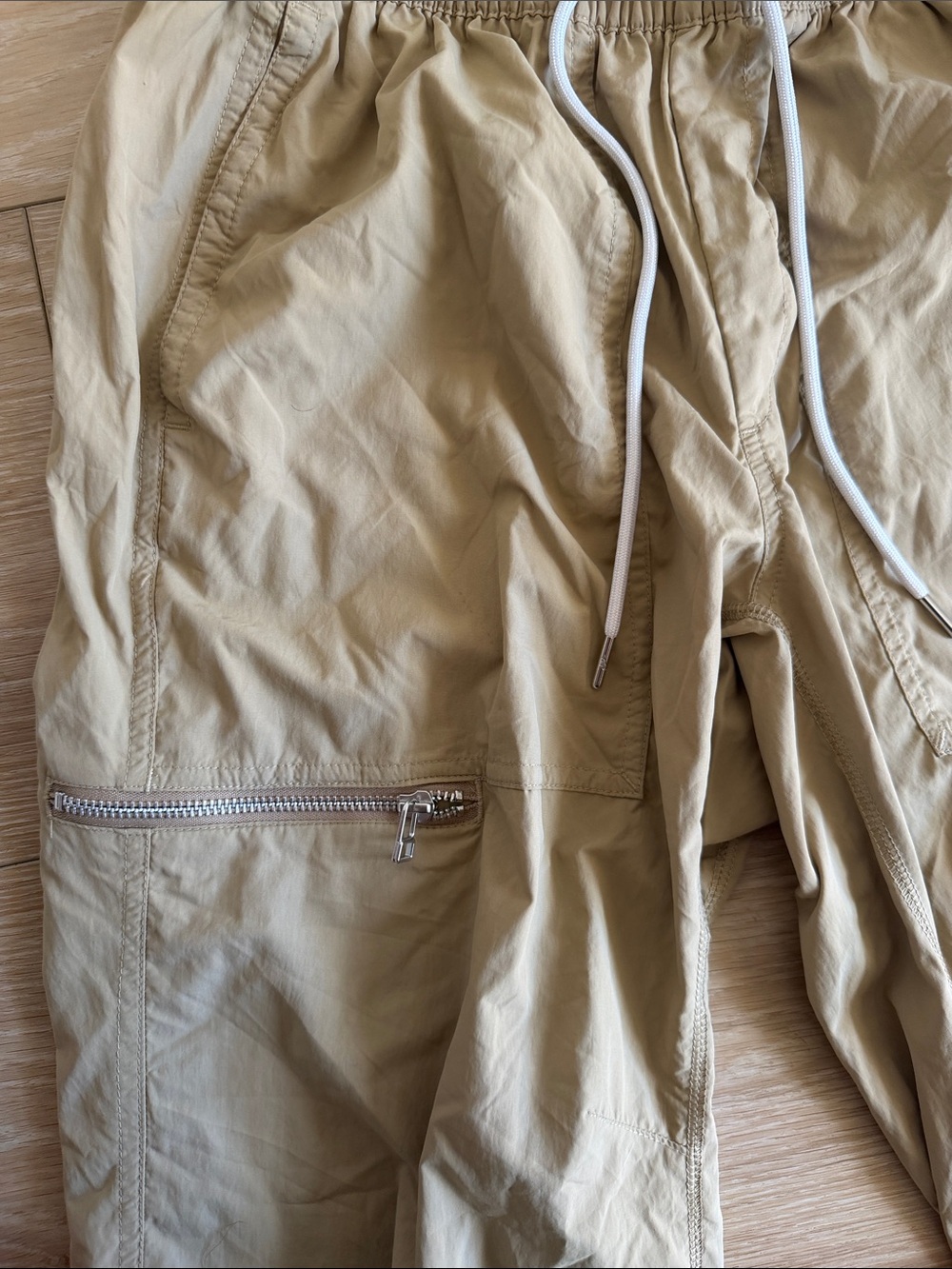 Nike Men’s Khaki Joggers with White Logo - Picture 3 of 5
